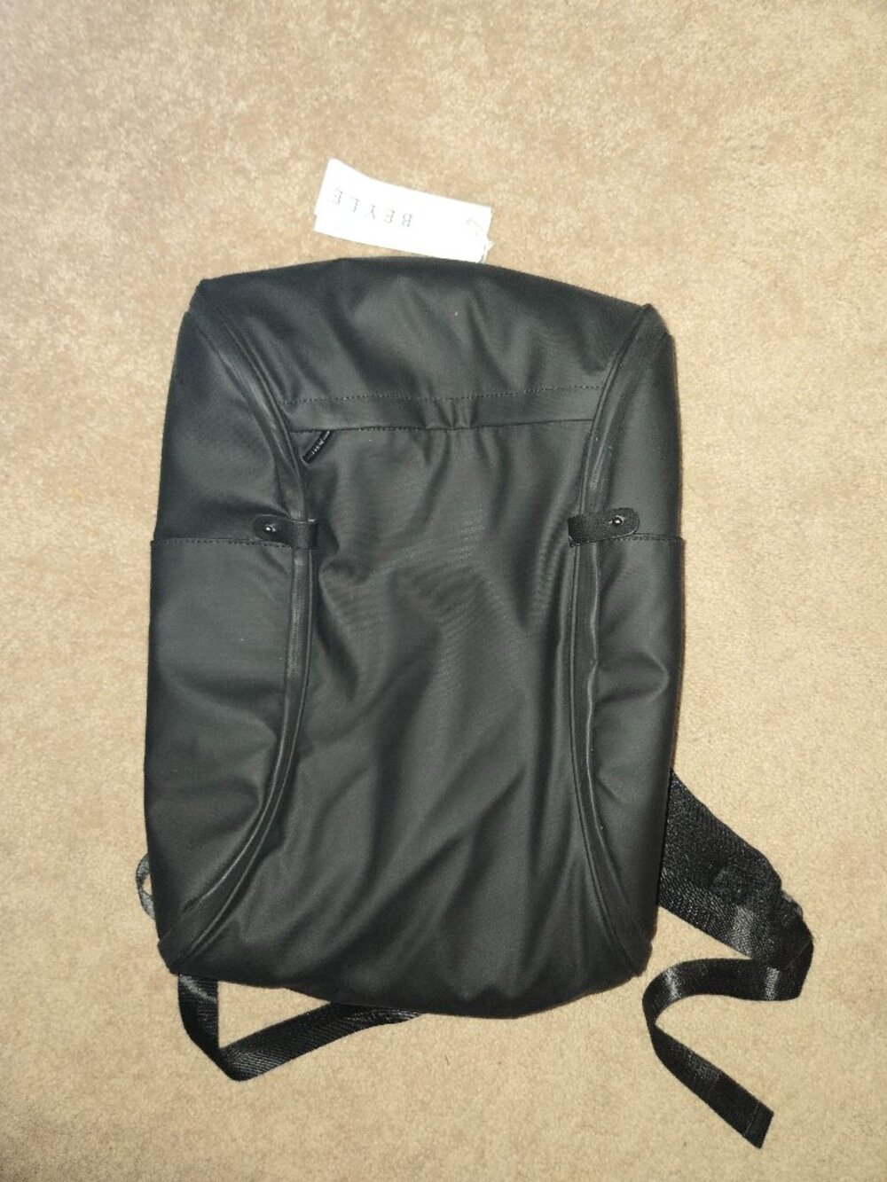 BEYLE Roll-Top Style Black Backpack (NWT)